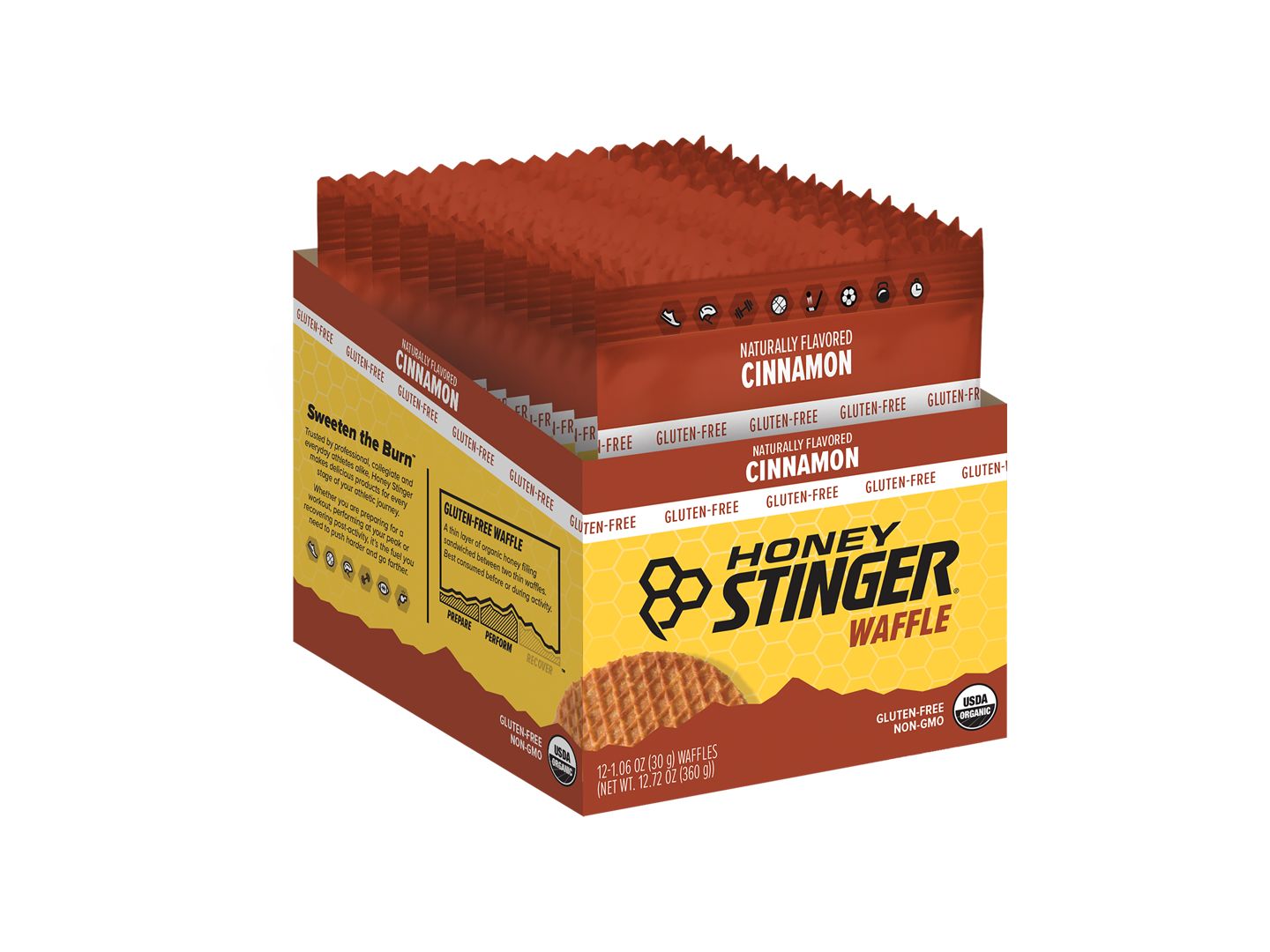 Supplement Honey Stinger GF Organic Waffle Cinnamon 12 Pack