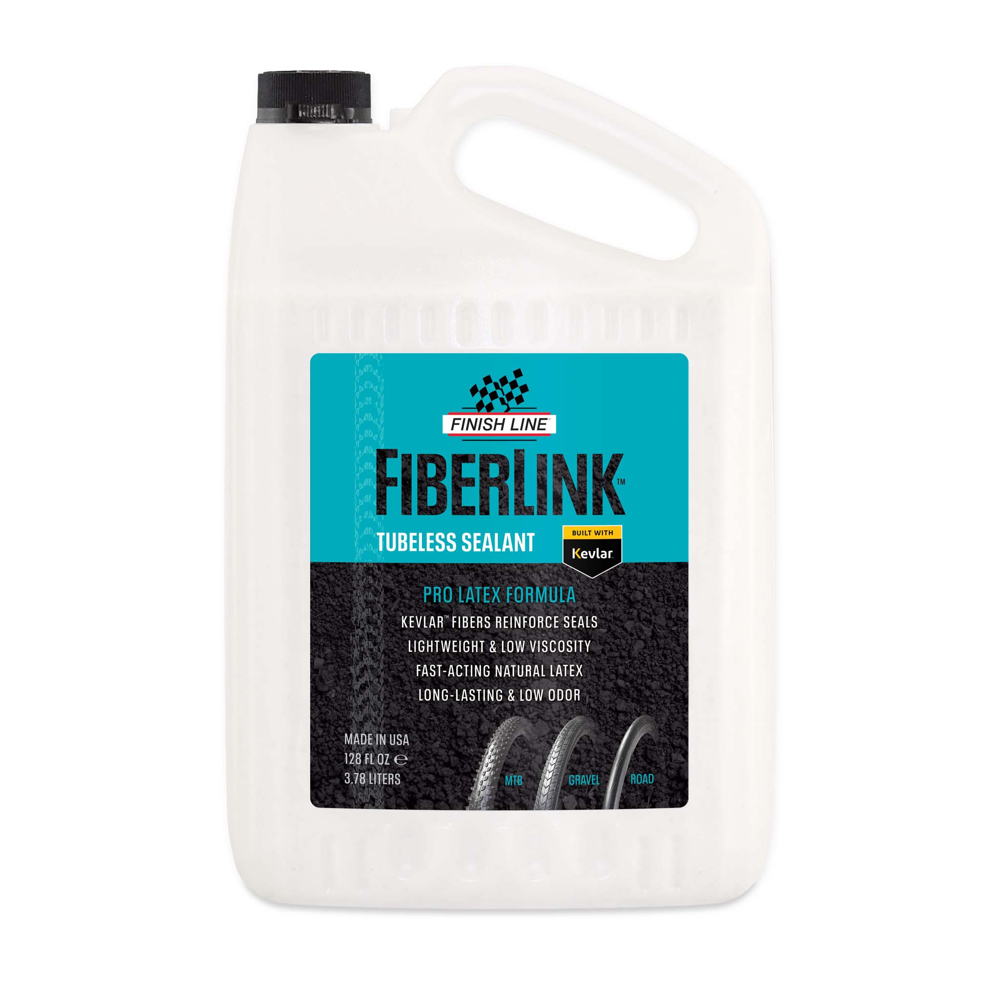 Finish Line Fiberlink Pro Latex Tubeless Tire Sealant - 1G Finish Line Fiberlink Pro Latex Tubeless Tire Sealant - 1G