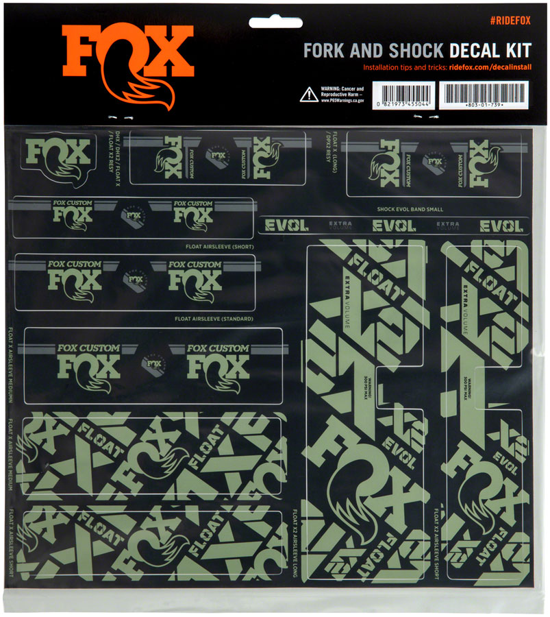 FOX Fork and Shock Decal Kit variant 4