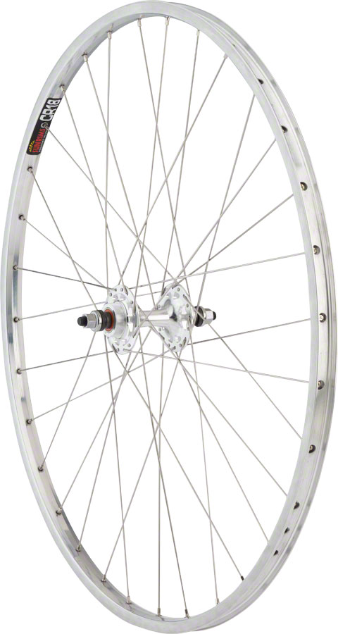 Quality Wheels CR-18 Rear Wheel - 27" QR x 130mm Rim Brake HG 10 Polished/Silver Clincher 32H variant 2
