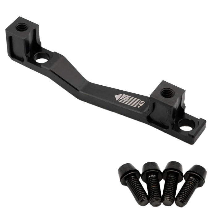 Freedom Coast Post Mount Brake Adapter 160/180mm+40 Black