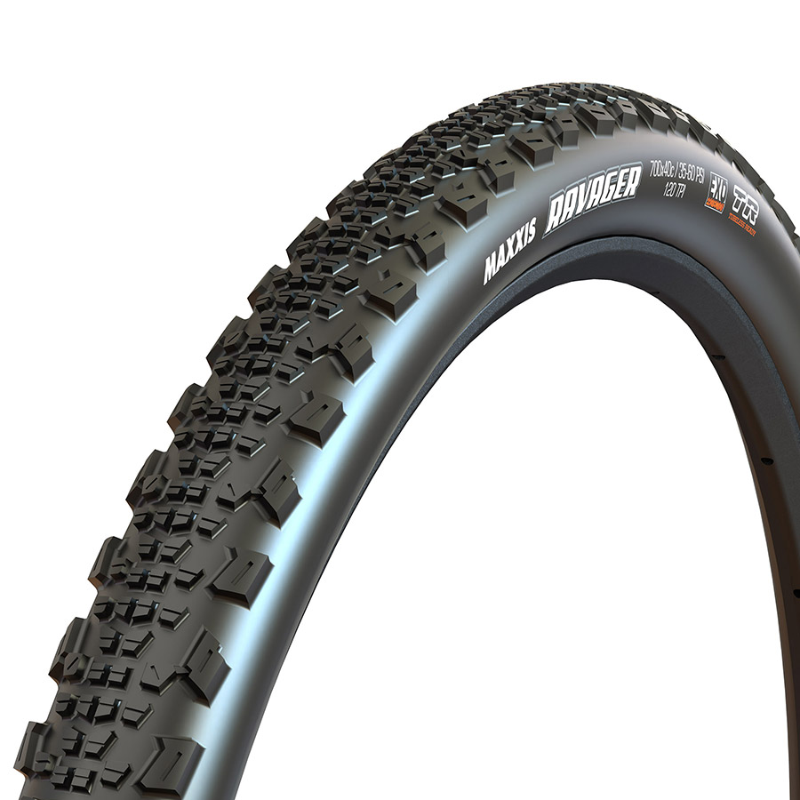 Maxxis Ravager Gravel Tire 700x45C Folding Tubeless Ready SS 120TPI Black Maxxis Ravager Gravel Tire 700x45C Folding Tubeless Ready SS 120TPI Black
