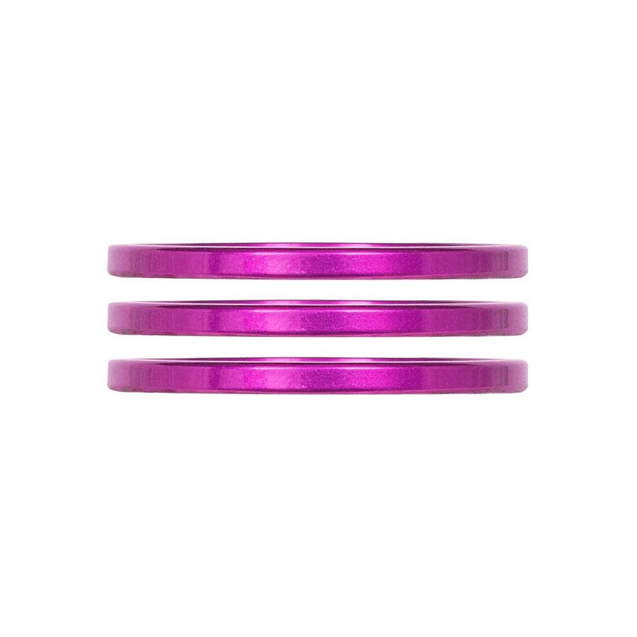 Industry Nine iRiX Headset Spacer 1-1/8'' Height: 2.5mm Aluminum Purple 3pcs