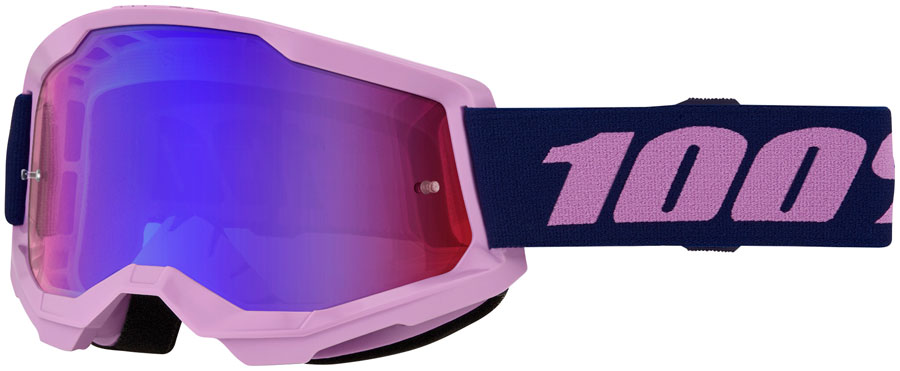 100% STRATA 2 Goggle Purple - Red/Blue Mirror Lens