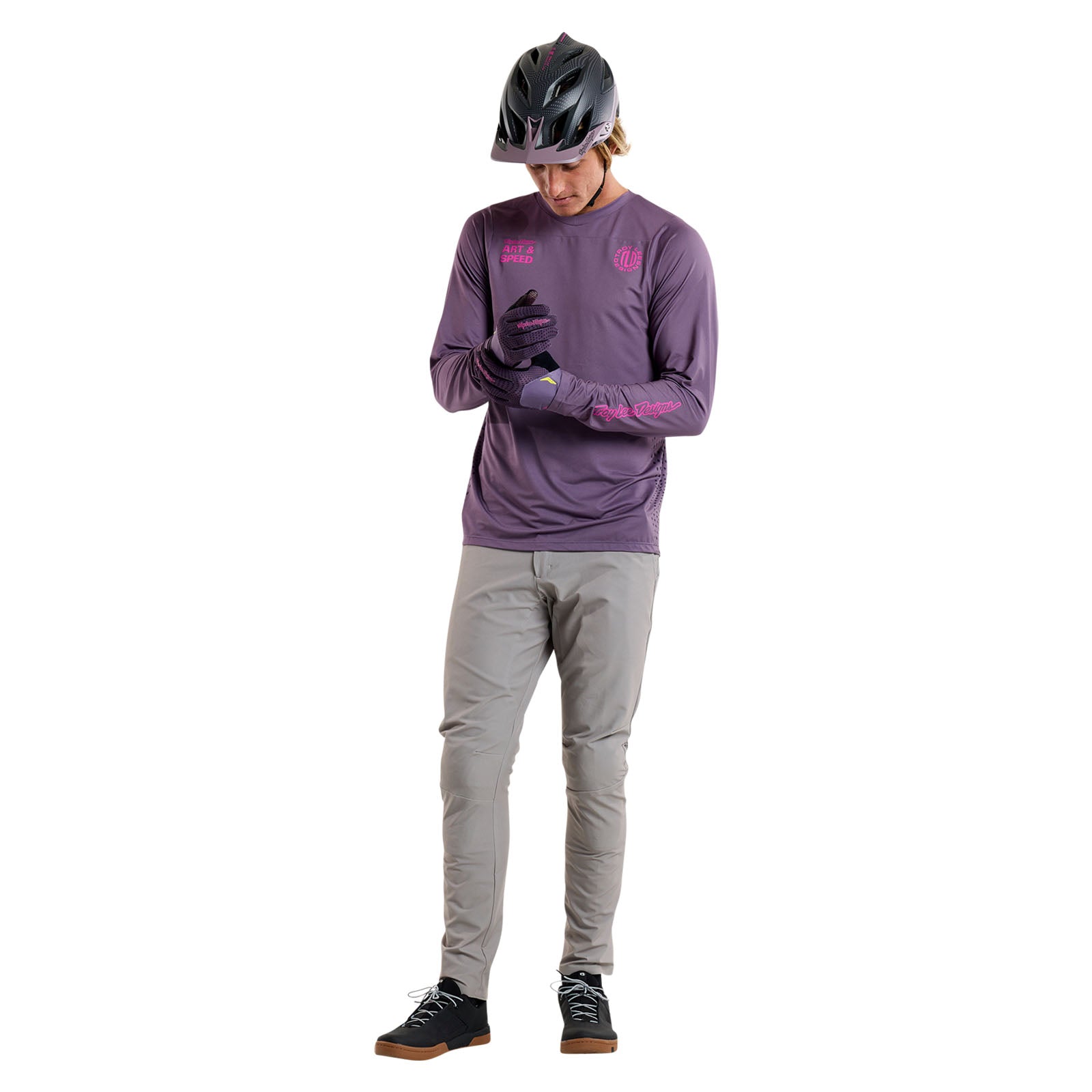 Skyline Long Sleeve Jersey Radioscape Deep Purp - Image 6