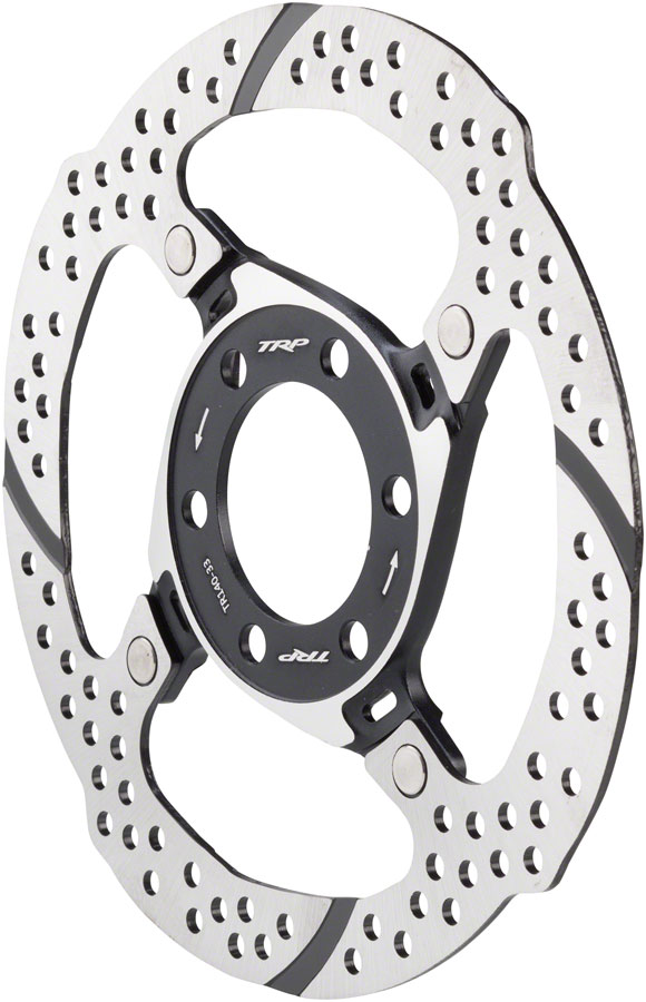 TRP-33 Disc Brake Rotor - 6-Bolt, 1.8mm, Silver/Black