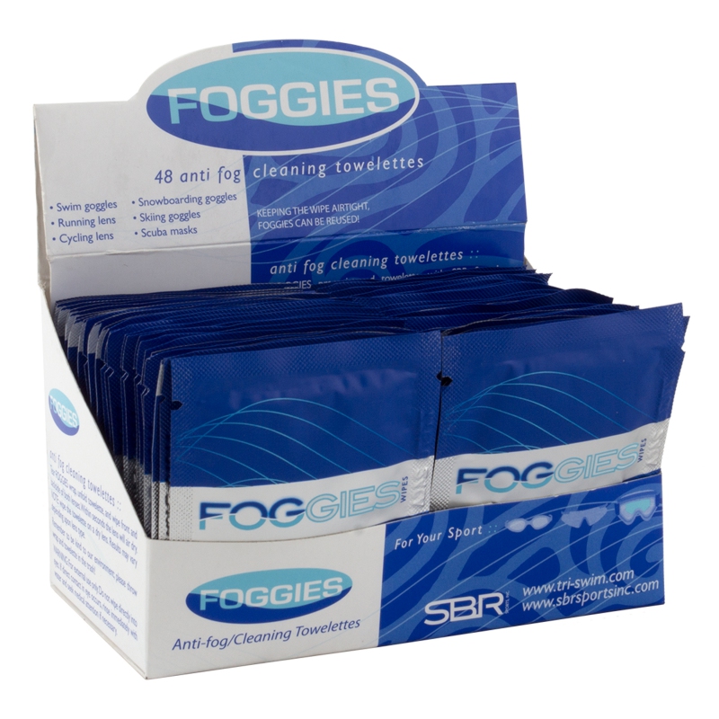 Sbr sports Foggies AntiFog Wipes Box of 48 Goggle Wipes