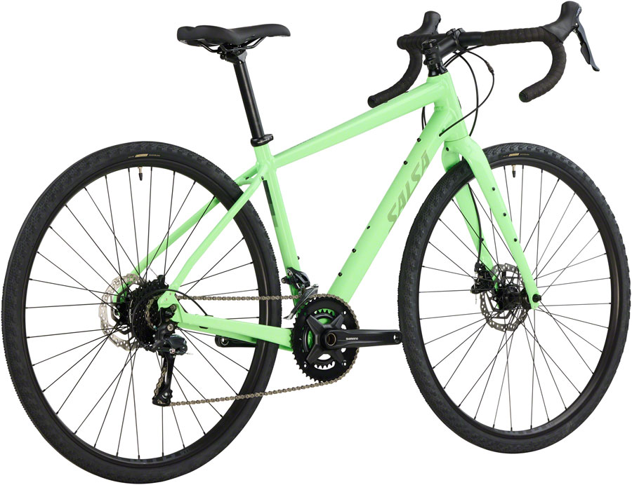 Salsa Journeyer Drop Bar Sora 2x9 Bike - 700c, Aluminum, Citrus Green - Image 4