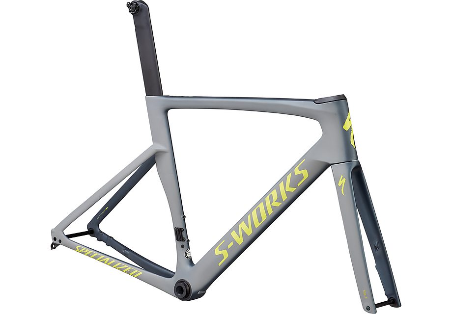 Specialized Venge S-Works Disc Frmset Satin Battleship/Cool Grey/Gloss Team Yellow/Edge Fade/Clean 52