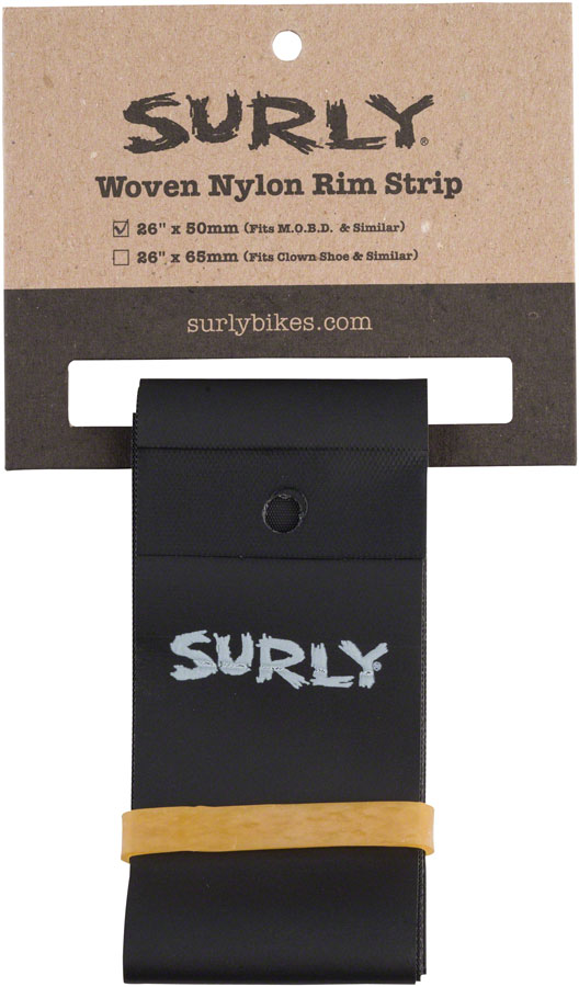 Surly Rim Strip: For Other Brother Darryl Rim Nylon 50mm wide Black Surly Rim Strip: For Other Brother Darryl Rim Nylon 50mm wide Black