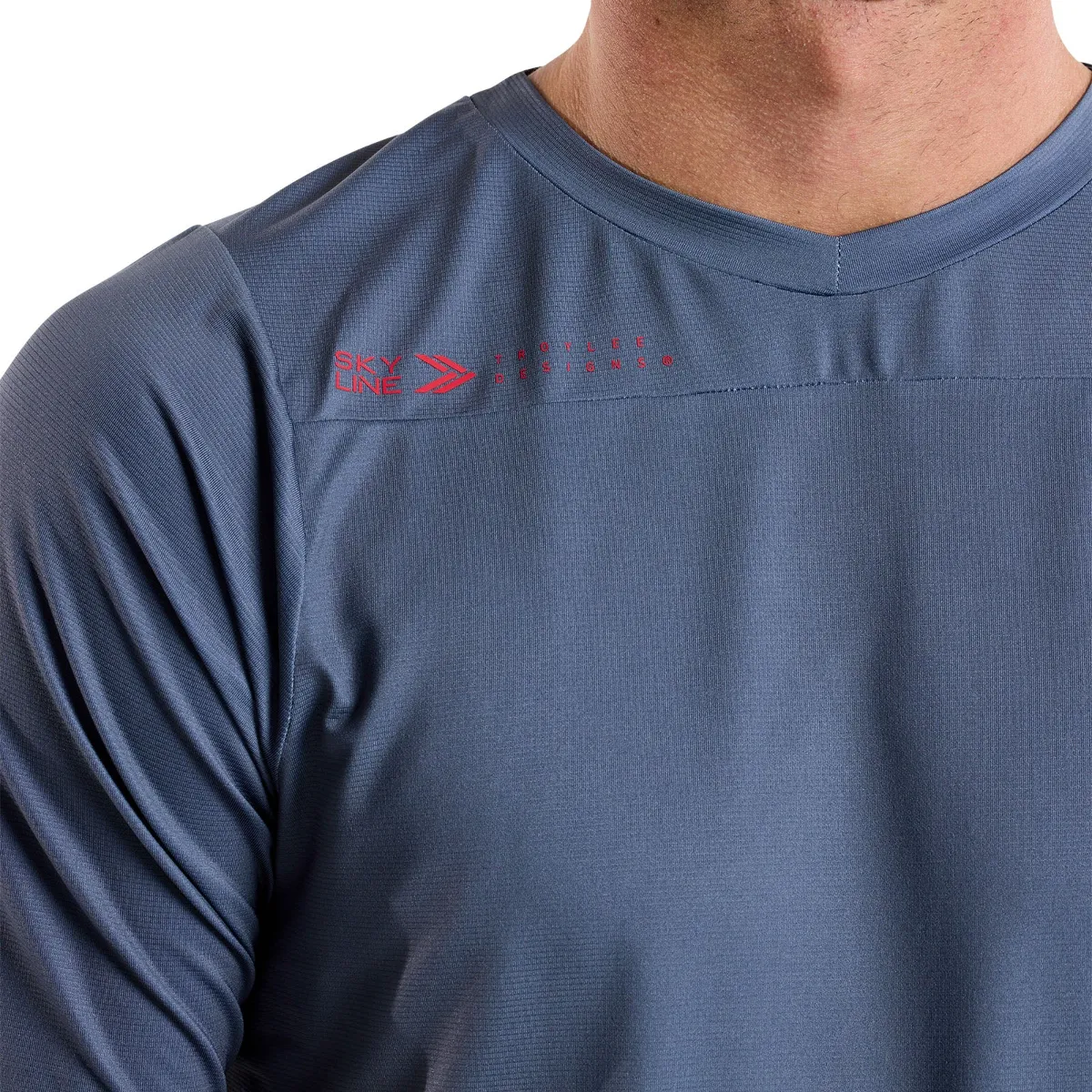 Skyline Short Sleeve Jersey Mono Steel Blue - Image 12