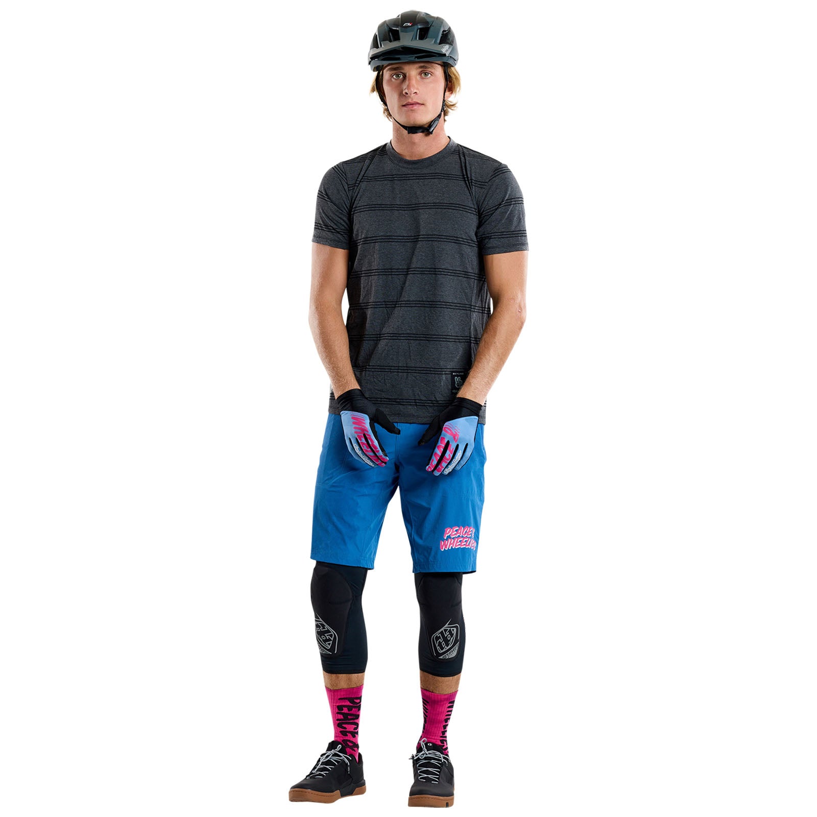 Skyline Short Sleeve Ride Tee Washed Out Dark Cloud - Image 4