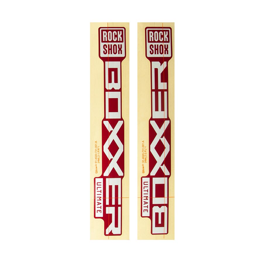RockShox Decal Kit for BoXXer Ultimate D1 Silver
