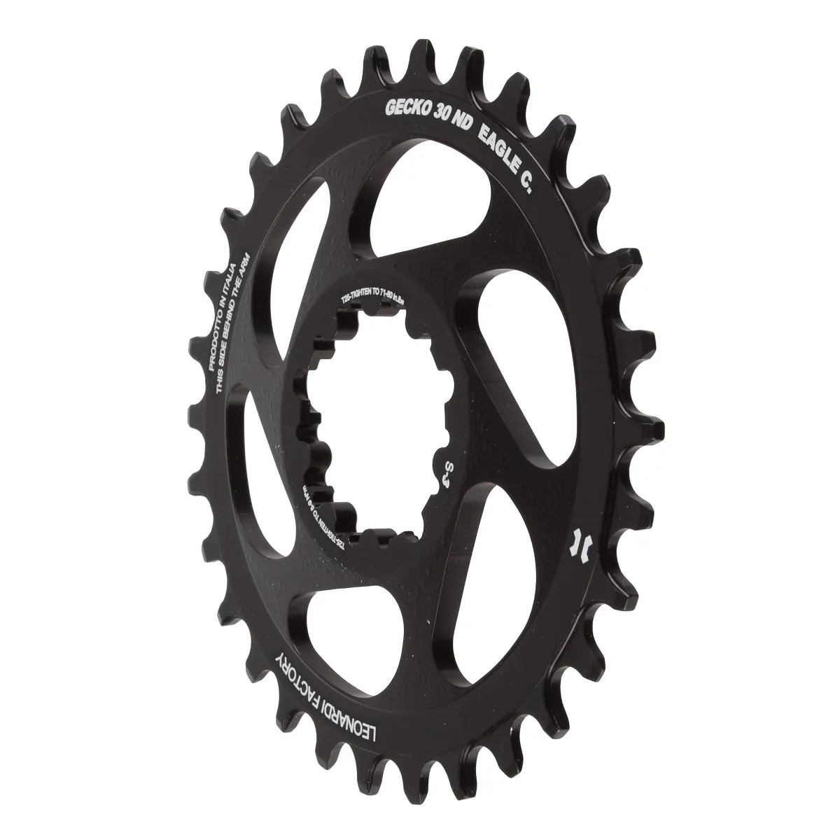 Leonardi Gecko Boost Direct Mount Ring - Black Leonardi Gecko Boost Direct Mount Ring - Black