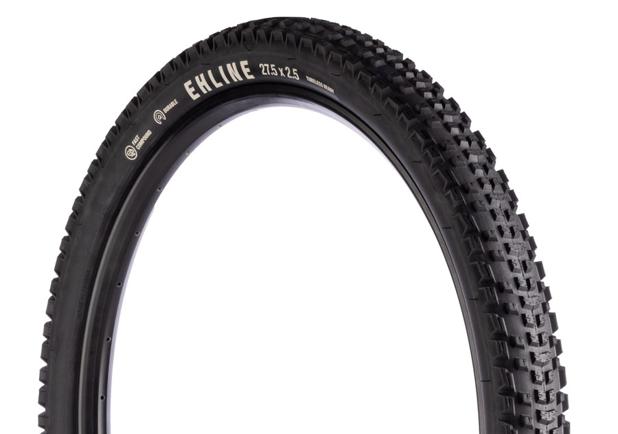 Teravail Ehline Tire - 27.5 x 2.5 Tubeless Folding BLK Durable Fast Compound Teravail Ehline Tire - 27.5 x 2.5 Tubeless Folding BLK Durable Fast Compound