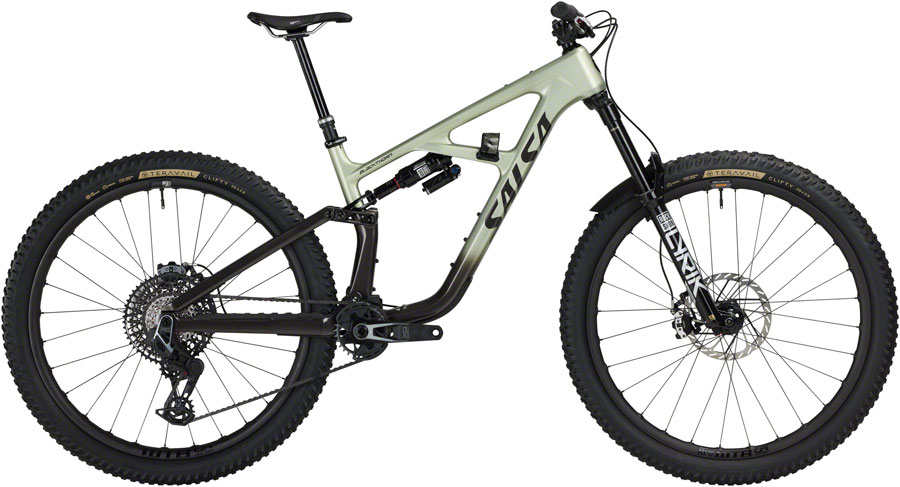 Salsa BLKthorn 145 C XO AXS Transmission Bike - 29" Carbon CoffeeBlack / Sage Salsa BLKthorn 145 C XO AXS Transmission Bike - 29" Carbon CoffeeBlack / Sage