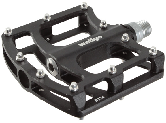 Wellgo B124 Platform Pedals 9/16" - Black 