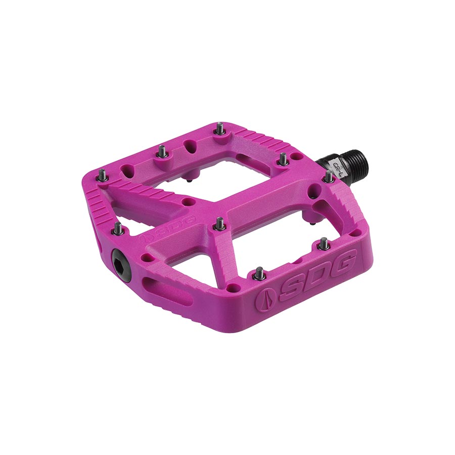 SDG Components Comp Platform Pedals Body: Composite Spindle: Cr-Mo 9/16'' Purple Pair