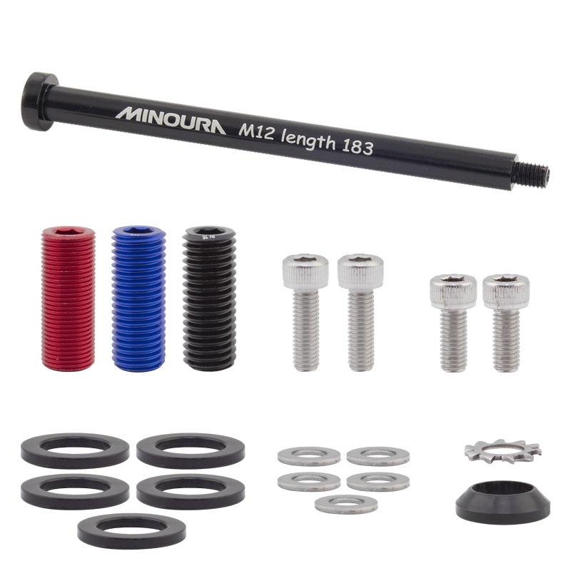 Minoura Universal Thru Axle Rack Mount Rear Black 12x142/148