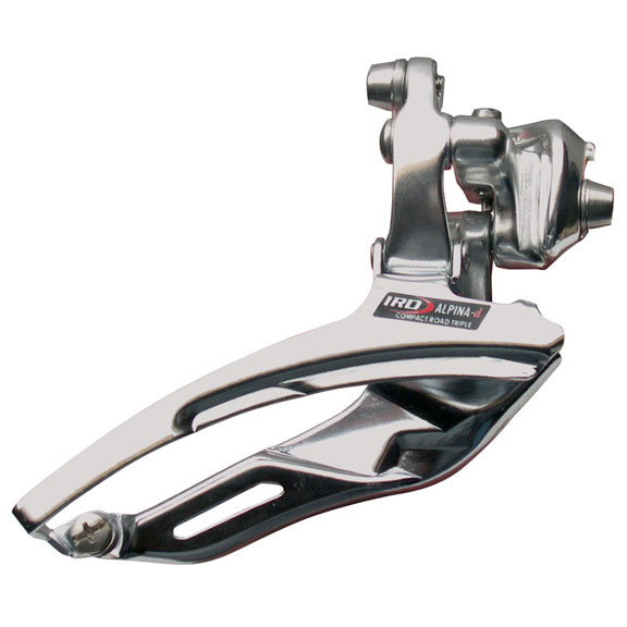 Interloc Racing Design Alpina-D Triple Front Derailleur Braze-On - Silver Interloc Racing Design Alpina-D Triple Front Derailleur Braze-On - Silver
