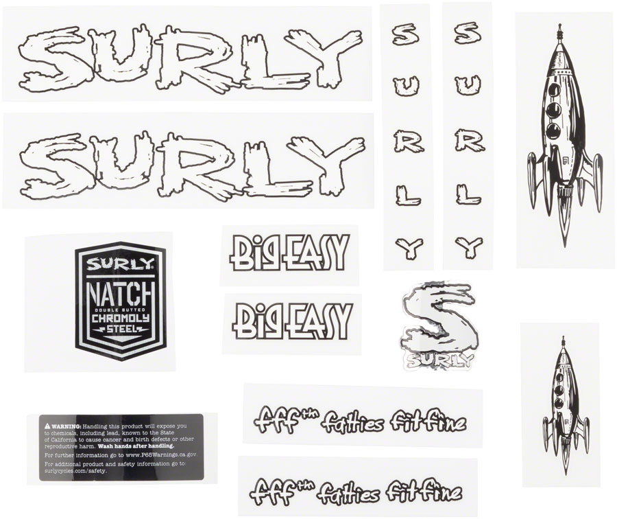Surly Big Easy Frame Decal Set variant 2