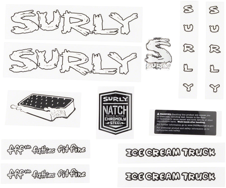 Surly Ice Cream Truck Frame Decal Set variant 2