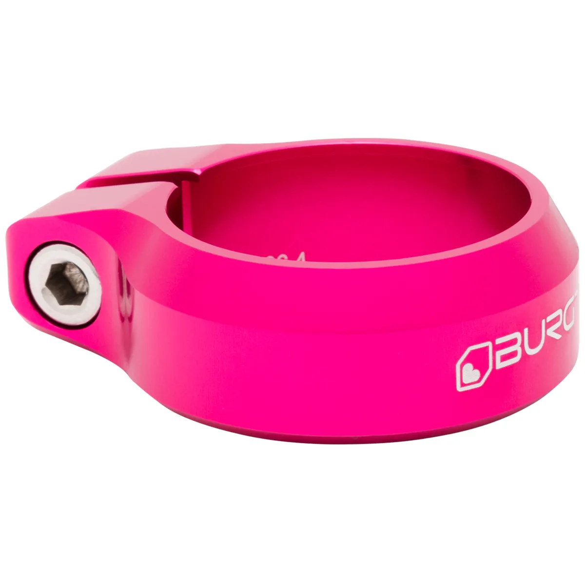 Burgtec Seat Clamp 36.4mm Toxic Barbie Pink Burgtec Seat Clamp 36.4mm Toxic Barbie Pink
