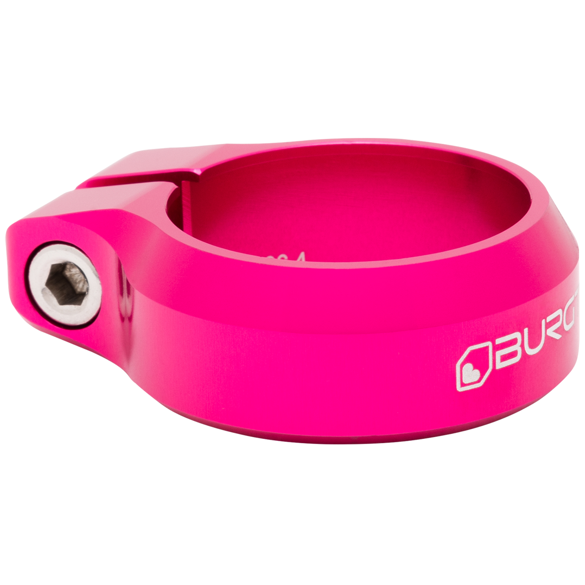 Burgtec Seat Clamp 36.4mm Toxic Barbie Pink
