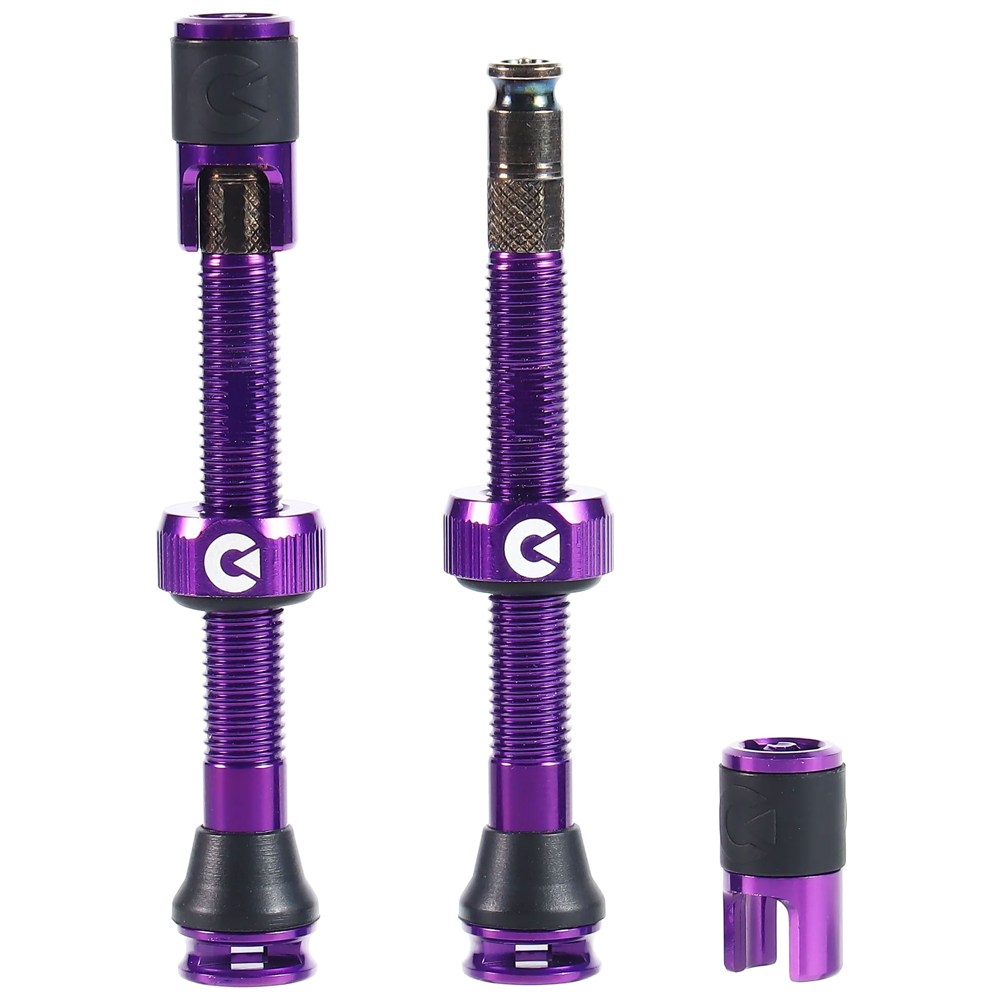 Clik Clik Tubeless Valve Set 50mm Clik Pair Cosmic Purp