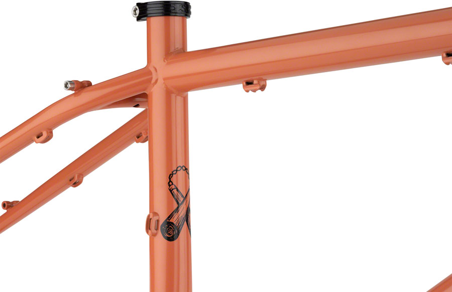 Surly Karate Monkey Frameset - 27.5", Steel, Peach Salmon Sundae - Image 3