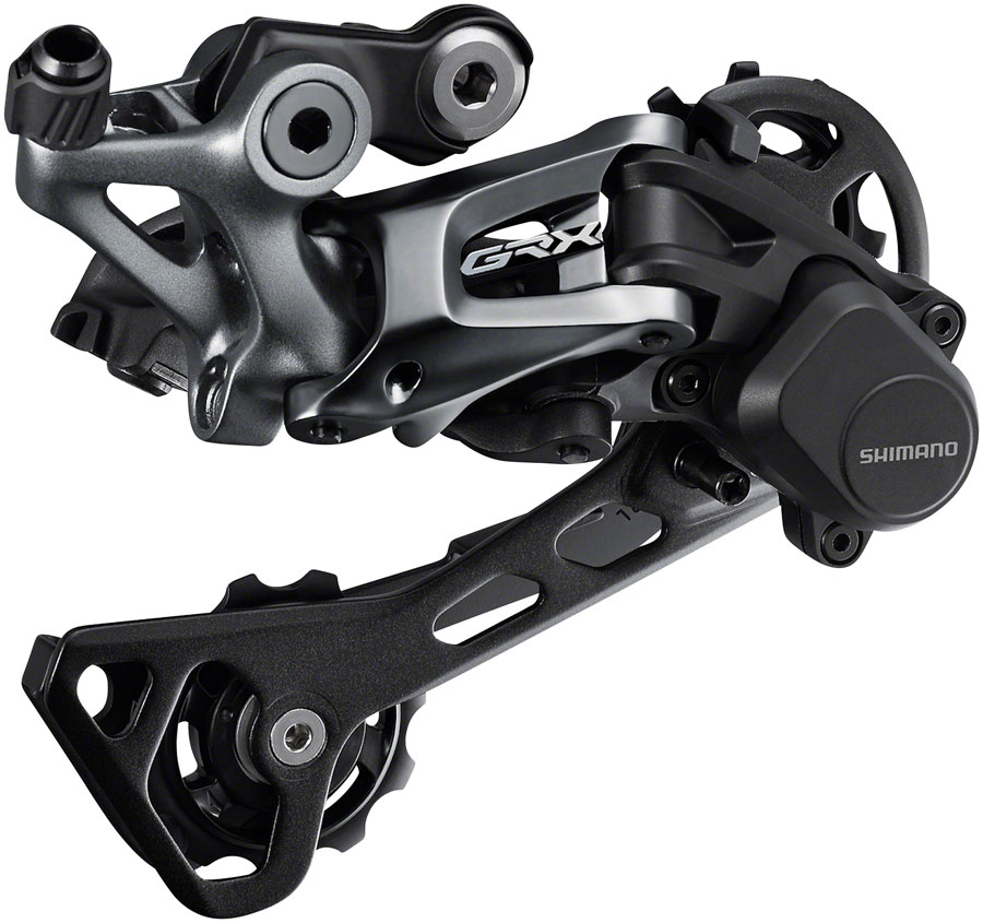 Shimano GRX RD-RX810 Rear Derailleur - 11-Speed Long Cage BLK With Clutch For 1x 2x 34t Low Sprocket Max variant 2