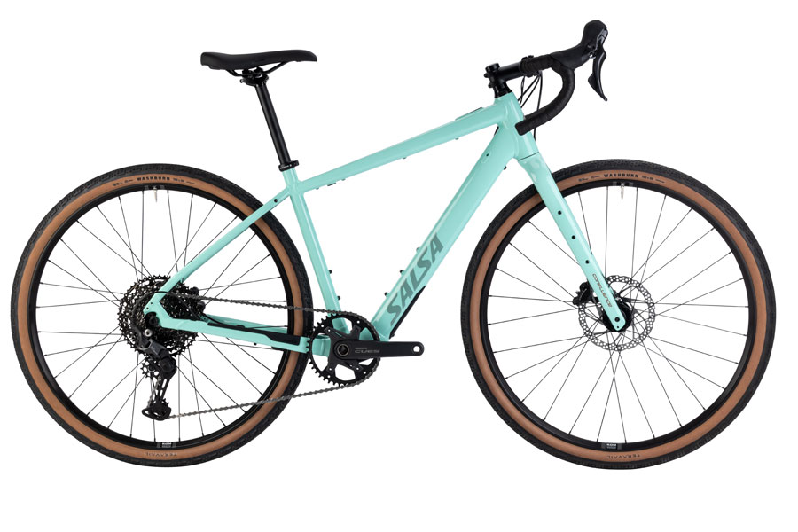 Salsa Confluence Drop Bar Cues 11 eBike - 700c Aluminum Spearmint Green