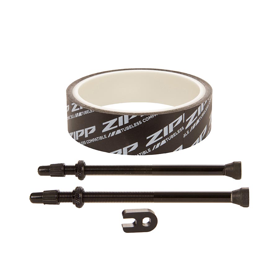 Zipp Tubeless Kit 26mm tape and 100mm valves Fits 808 Firecrest Zipp Tubeless Kit 26mm tape and 100mm valves Fits 808 Firecrest