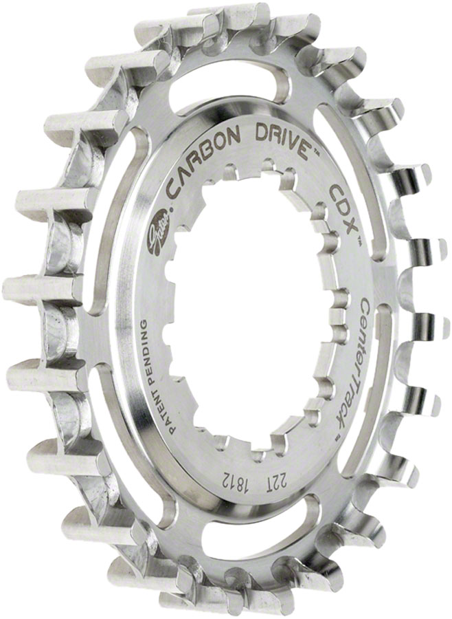 Gates Carbon Drive CDX CenterTrack Freehub 9-Spline Rear Sprocket - 22t Shimano 9-Spline Silver