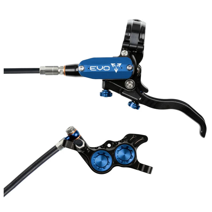 Hope Tech 4 Evo GR4 Disc Brake Right/Rear 74mm Blk/Blue