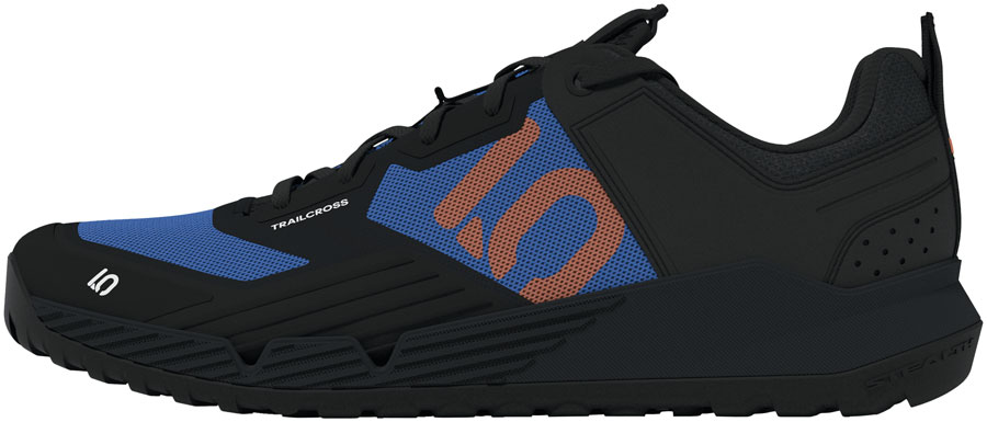 Five Ten Trailcross XT Flat Shoes - Men's Core Black/Pure Orange/Ray Blue 7