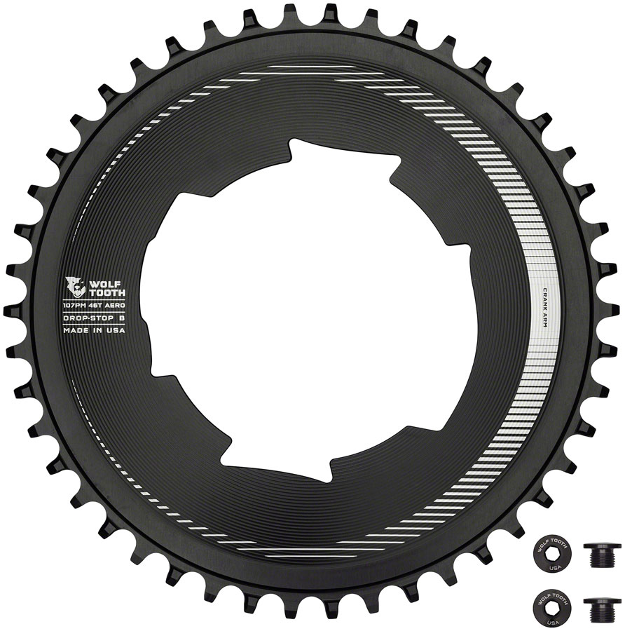 Wolf Tooth Aero 107 BCD Chainring - Optimized SRAM Eagle Flaptop Chains variant 3