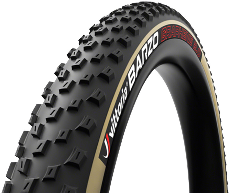 Vittoria Barzo Tire - 29 x 2.35 Tubeless Folding BLK/Tan 4C Race Graphene G2.0