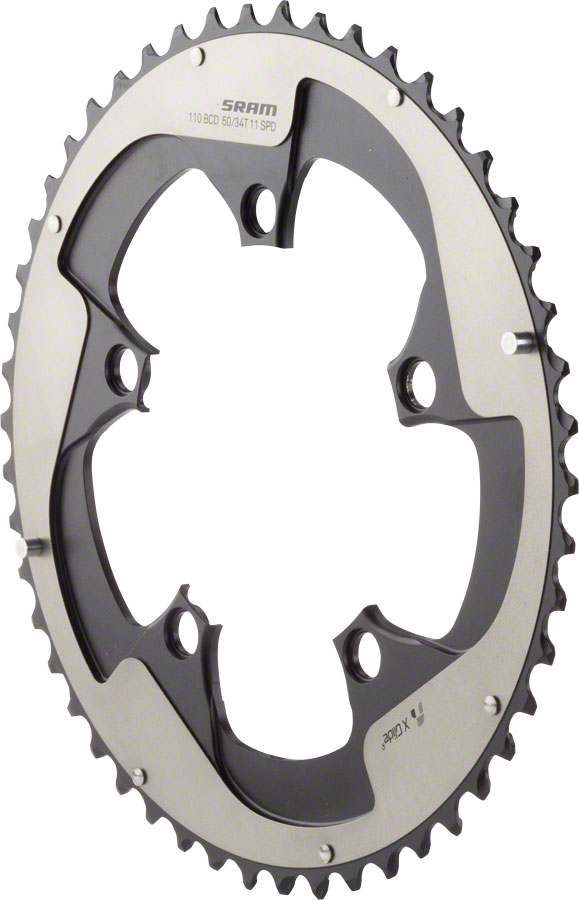 SRAM Red 22 50T 110mm BCD YAW Chainring Gray Hidden Non-Hidden Bolt Use 34T SRAM Red 22 50T 110mm BCD YAW Chainring Gray Hidden Non-Hidden Bolt Use 34T