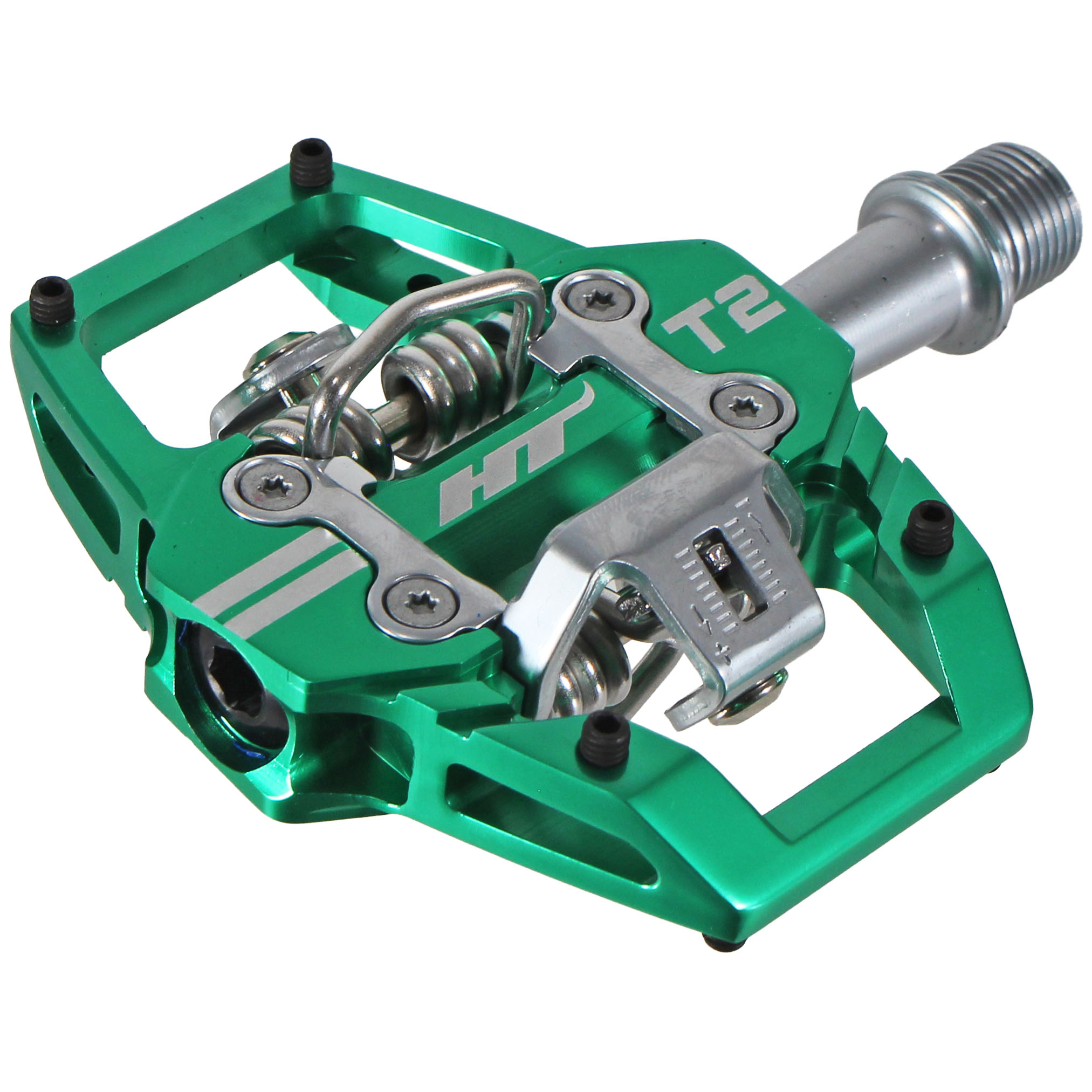 HT Pedals T2 Clipless Platform Pedals CrMo - Green  