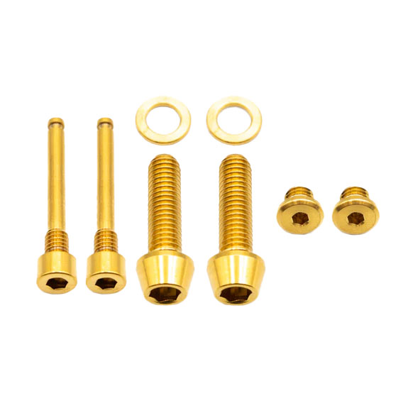 Better Bolts Shimano Brake Ti Bolt Kit XTR9120/9100/9200 Gold