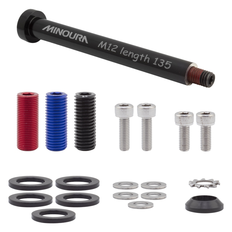 Minoura Universal Thru Axle Rack Mount Front Black 12x100/110