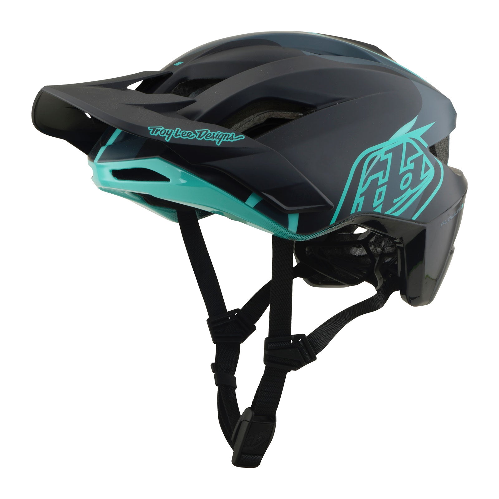 Flowline SE Helmet Badge Carbon / Real Teal - Image 8