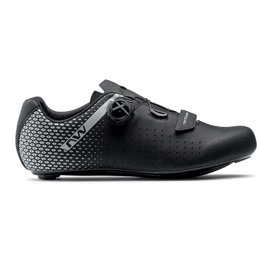 Northwave Core Plus 2 Wide Road Shoes Black/Silver