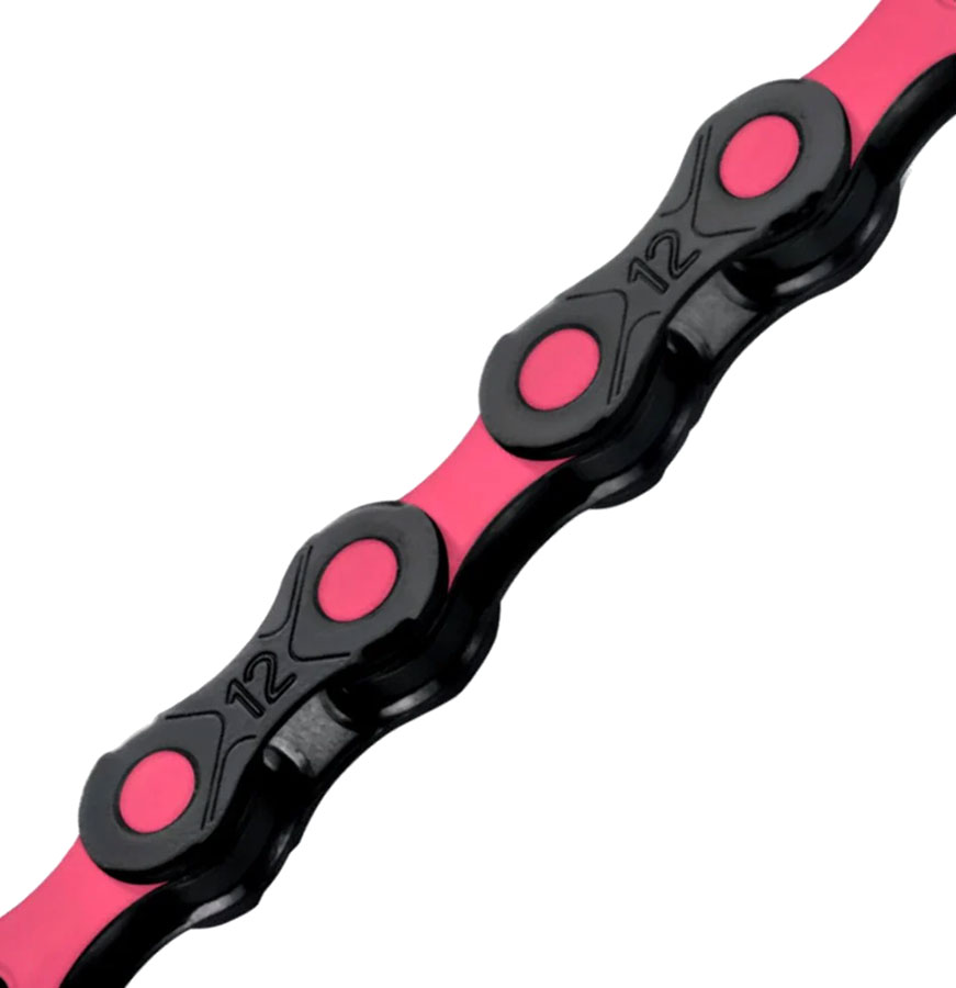 KMC DLC 12 Chain - 12-Speed 126 Links Black/Pink