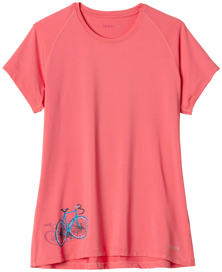 Terry Tech Short Sleeve T-Shirt - Coral Shadow