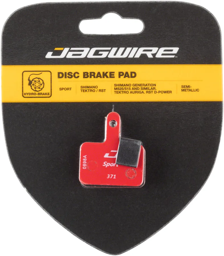 Jagwire Sport Semi-Metallic Disc Brake Pads - For Shimano Acera M3050 Alivio M4050 Deore M515/M515-LA/M525/T615 Jagwire Sport Semi-Metallic Disc Brake Pads - For Shimano Acera M3050 Alivio M4050 Deore M515/M515-LA/M525/T615