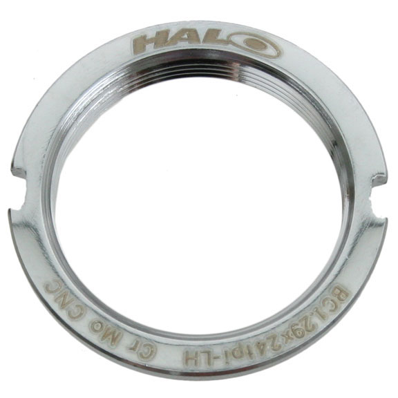 Halo Steel Track Lockring 1.29" X 24tpi Silver