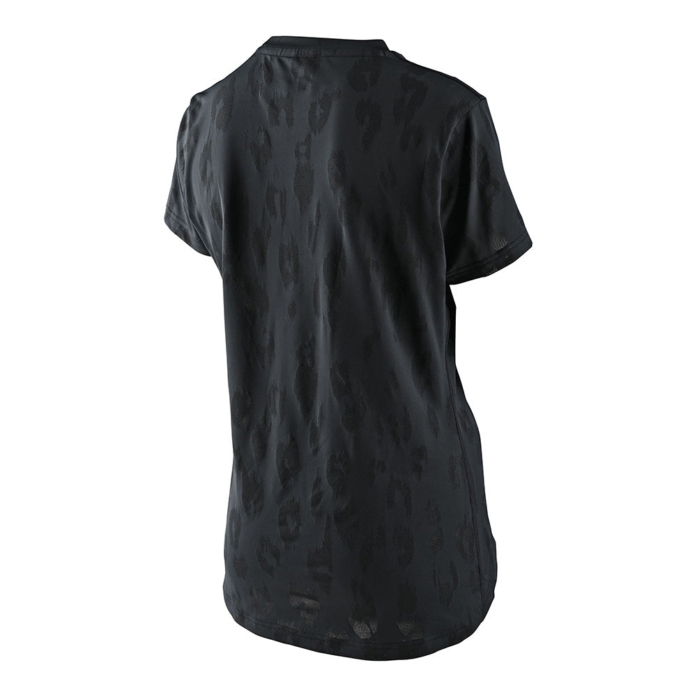 Womens Lilium SS Jersey Jacquard Black - Image 3