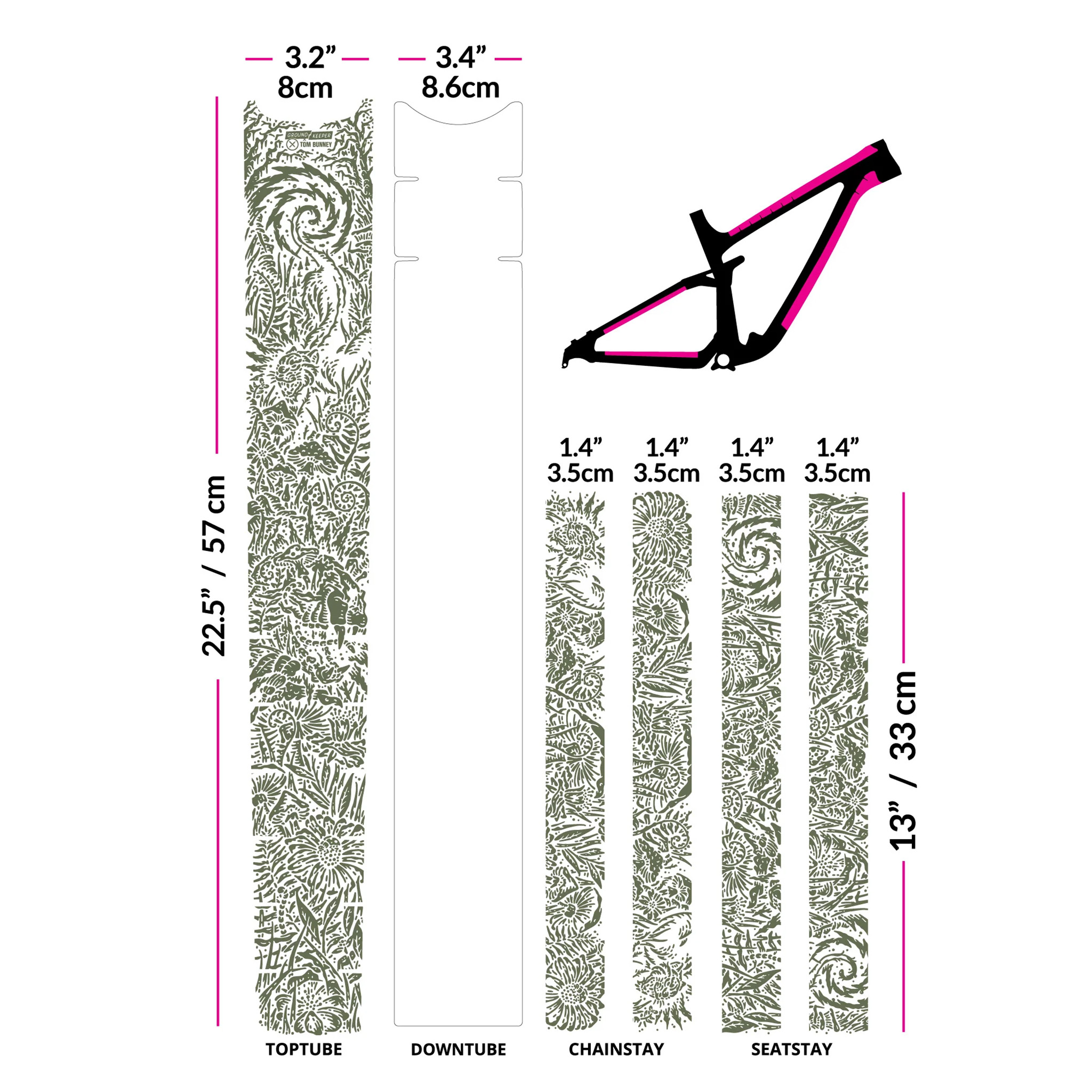 Ground Keeper Frame Keeper Pedalhead Ivy Gloss  